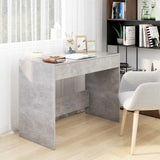 vidaXL Bureau 101x50x76,5 cm bewerkt hout wit