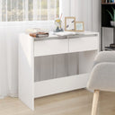 vidaXL Wandtafel 89x41x76,5 cm bewerkt hout wit