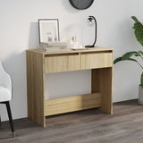 vidaXL Wandtafel 89x41x76,5 cm bewerkt hout wit