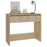 vidaXL Wandtafel 89x41x76,5 cm bewerkt hout wit