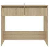 vidaXL Wandtafel 89x41x76,5 cm bewerkt hout wit