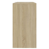 vidaXL Wandtafel 89x41x76,5 cm bewerkt hout wit