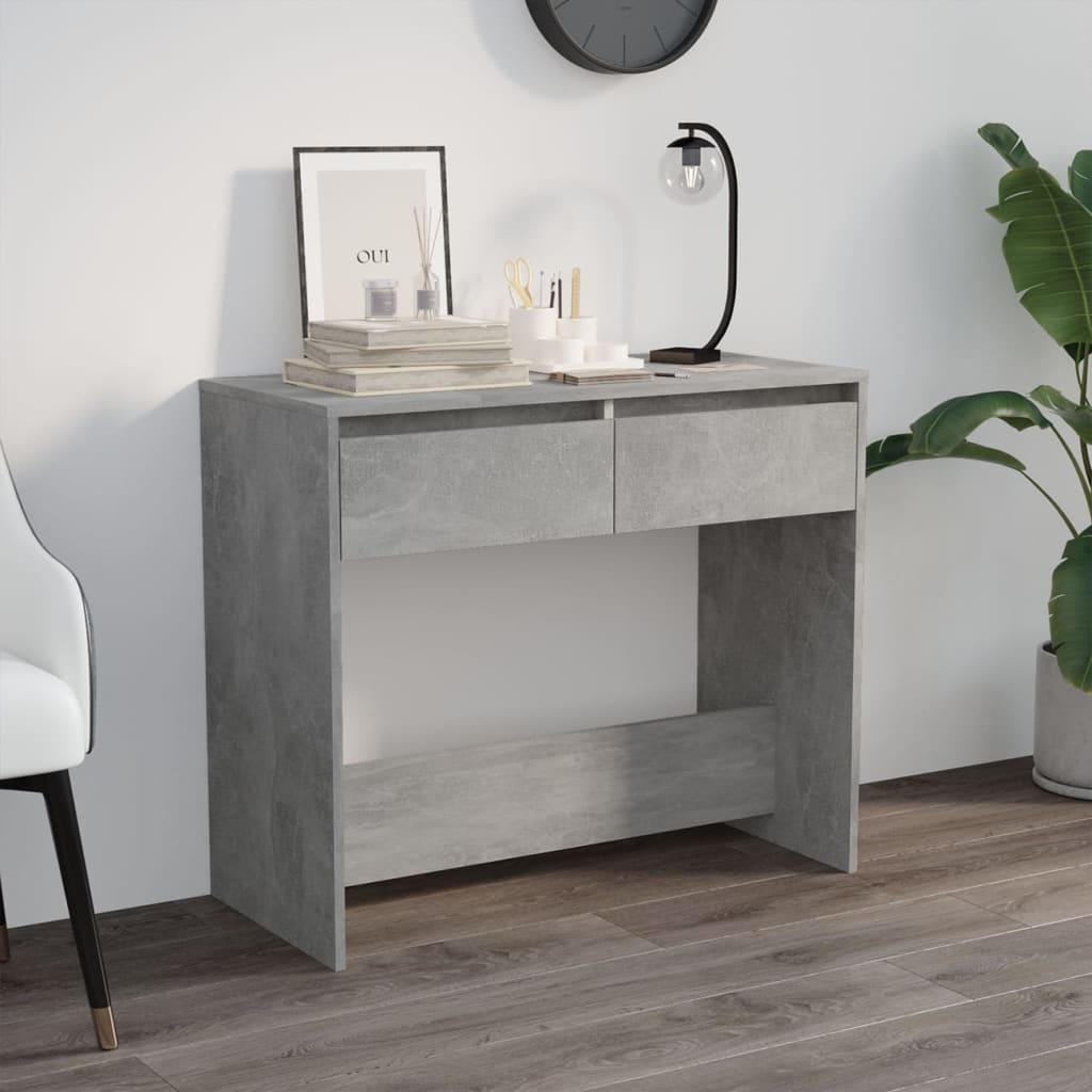 vidaXL Wandtafel 89x41x76,5 cm bewerkt hout wit