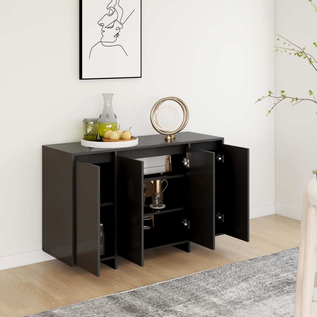 vidaXL Dressoir 120x41x75 cm bewerkt hout wit