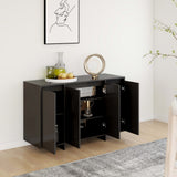 vidaXL Dressoir 120x41x75 cm bewerkt hout wit