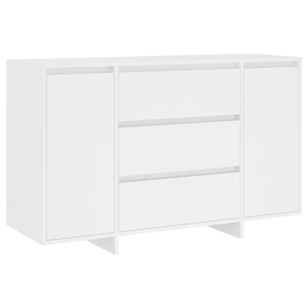 vidaXL Dressoir met 3 lades 120x41x75 cm bewerkt hout wit