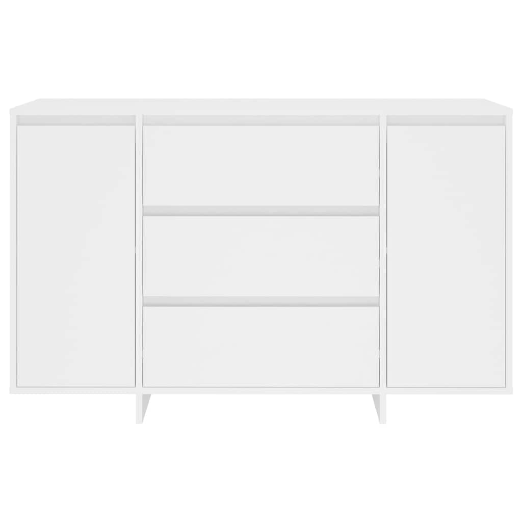 vidaXL Dressoir met 3 lades 120x41x75 cm bewerkt hout wit