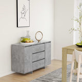 vidaXL Dressoir met 3 lades 120x41x75 cm bewerkt hout wit