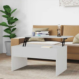 vidaXL Salontafel 102x50,5x52,5 cm bewerkt hout wit