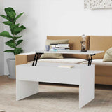 vidaXL Salontafel 102x50,5x52,5 cm bewerkt hout wit