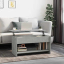 vidaXL Salontafel 102x50x52,5 cm bewerkt hout wit