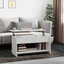 vidaXL Salontafel 102x50x52,5 cm bewerkt hout wit