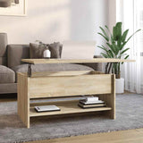 vidaXL Salontafel 102x50x52,5 cm bewerkt hout wit