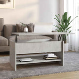 vidaXL Salontafel 102x50x52,5 cm bewerkt hout wit