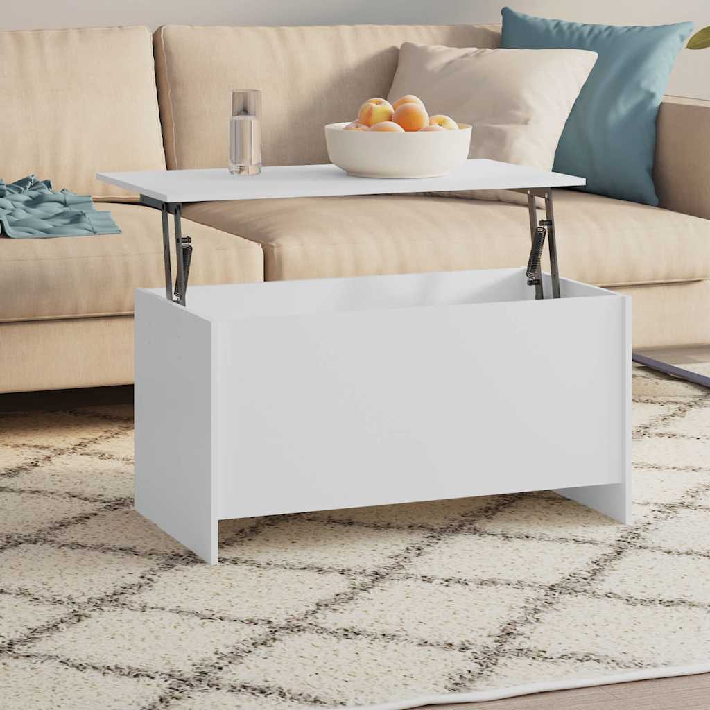 vidaXL Salontafel 102x55,5x52,5 cm bewerkt hout wit