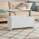 vidaXL Salontafel 102x55,5x52,5 cm bewerkt hout wit