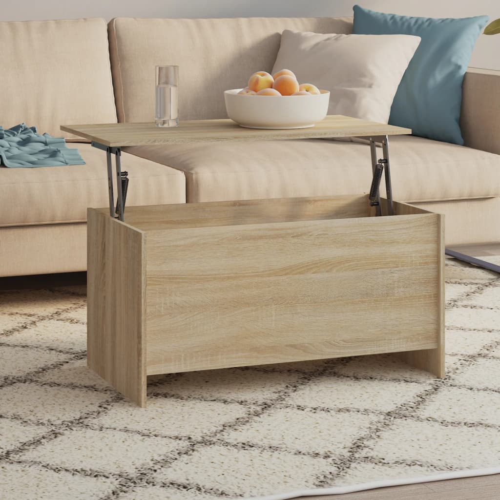 vidaXL Salontafel 102x55,5x52,5 cm bewerkt hout wit