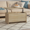 vidaXL Salontafel 102x55,5x52,5 cm bewerkt hout wit