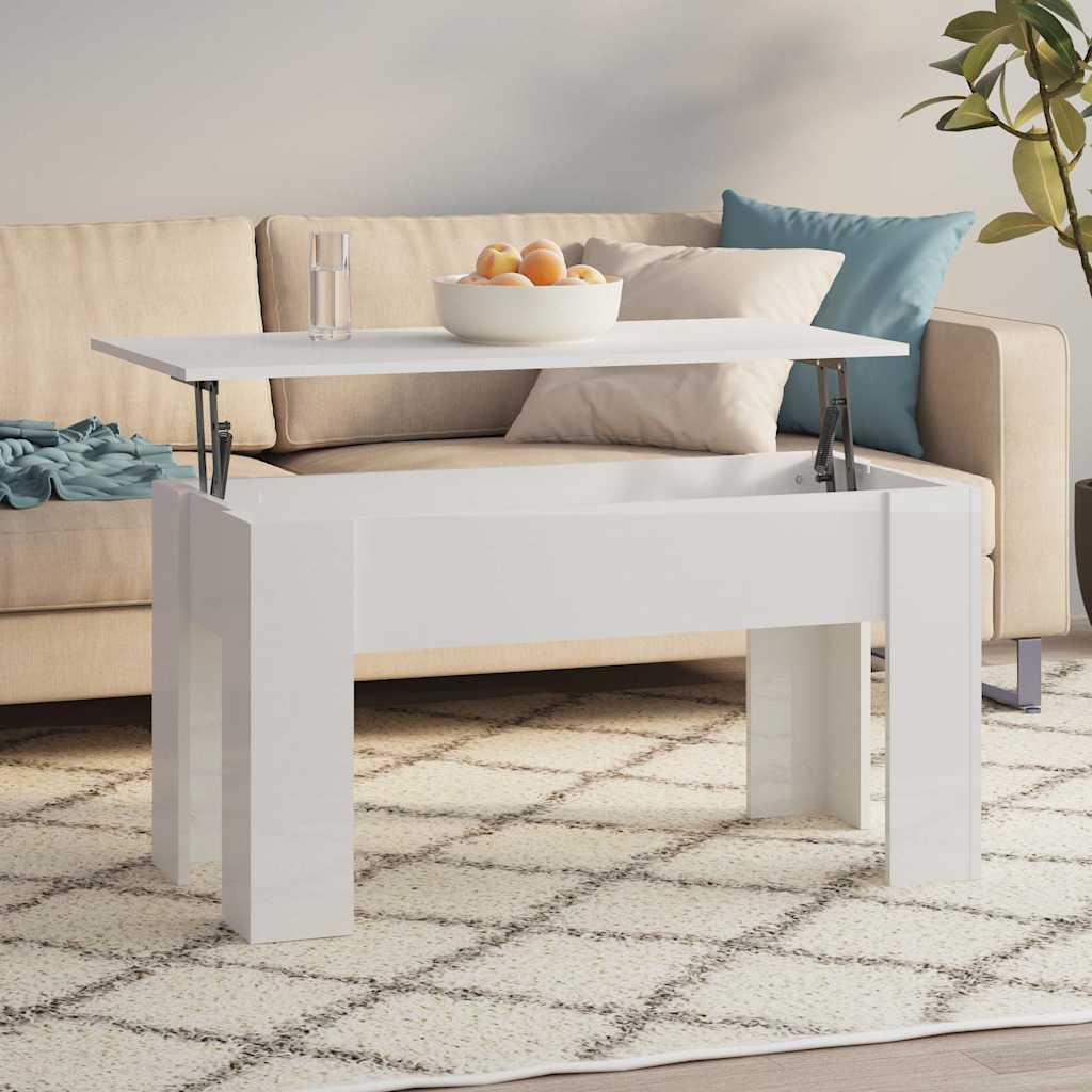 vidaXL Salontafel 101x49x52 cm bewerkt hout wit