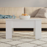 vidaXL Salontafel 101x49x52 cm bewerkt hout wit