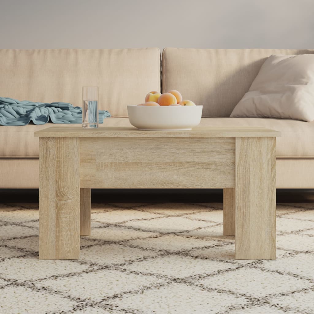 vidaXL Salontafel 101x49x52 cm bewerkt hout wit
