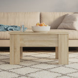 vidaXL Salontafel 101x49x52 cm bewerkt hout wit