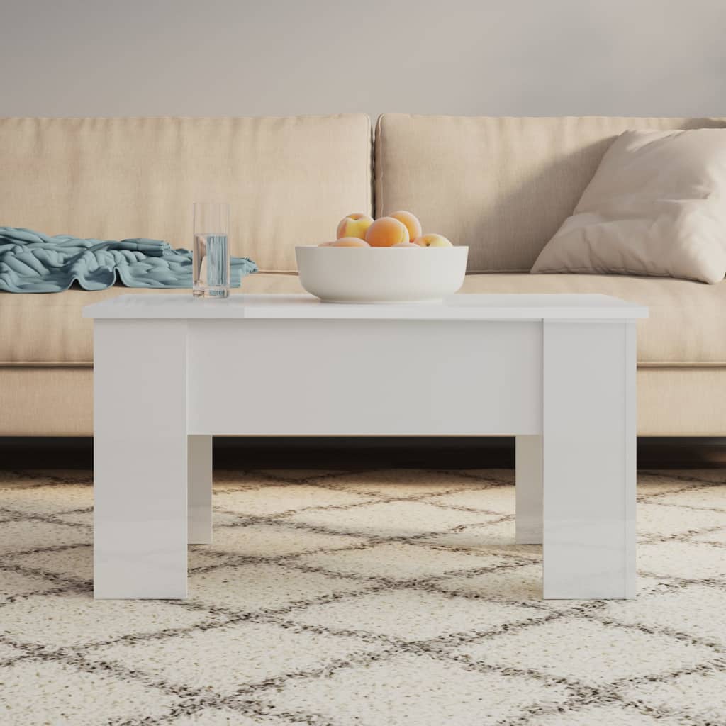 vidaXL Salontafel 101x49x52 cm bewerkt hout wit