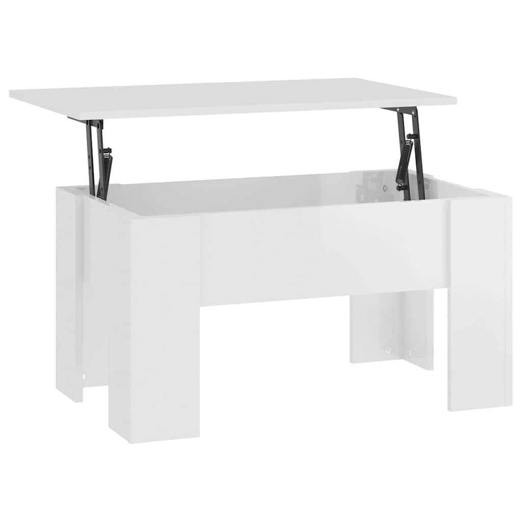 vidaXL Salontafel 101x49x52 cm bewerkt hout wit