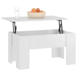 vidaXL Salontafel 101x49x52 cm bewerkt hout wit
