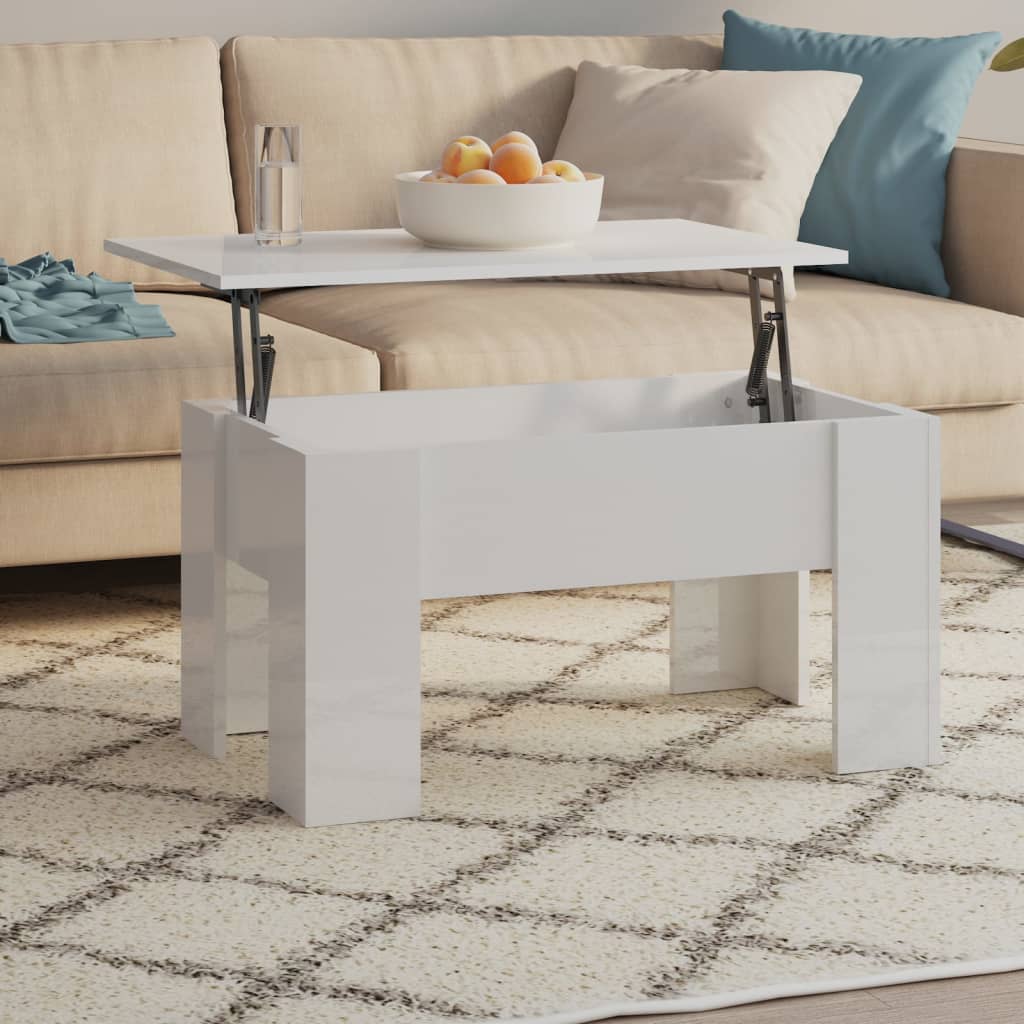 vidaXL Salontafel 101x49x52 cm bewerkt hout wit