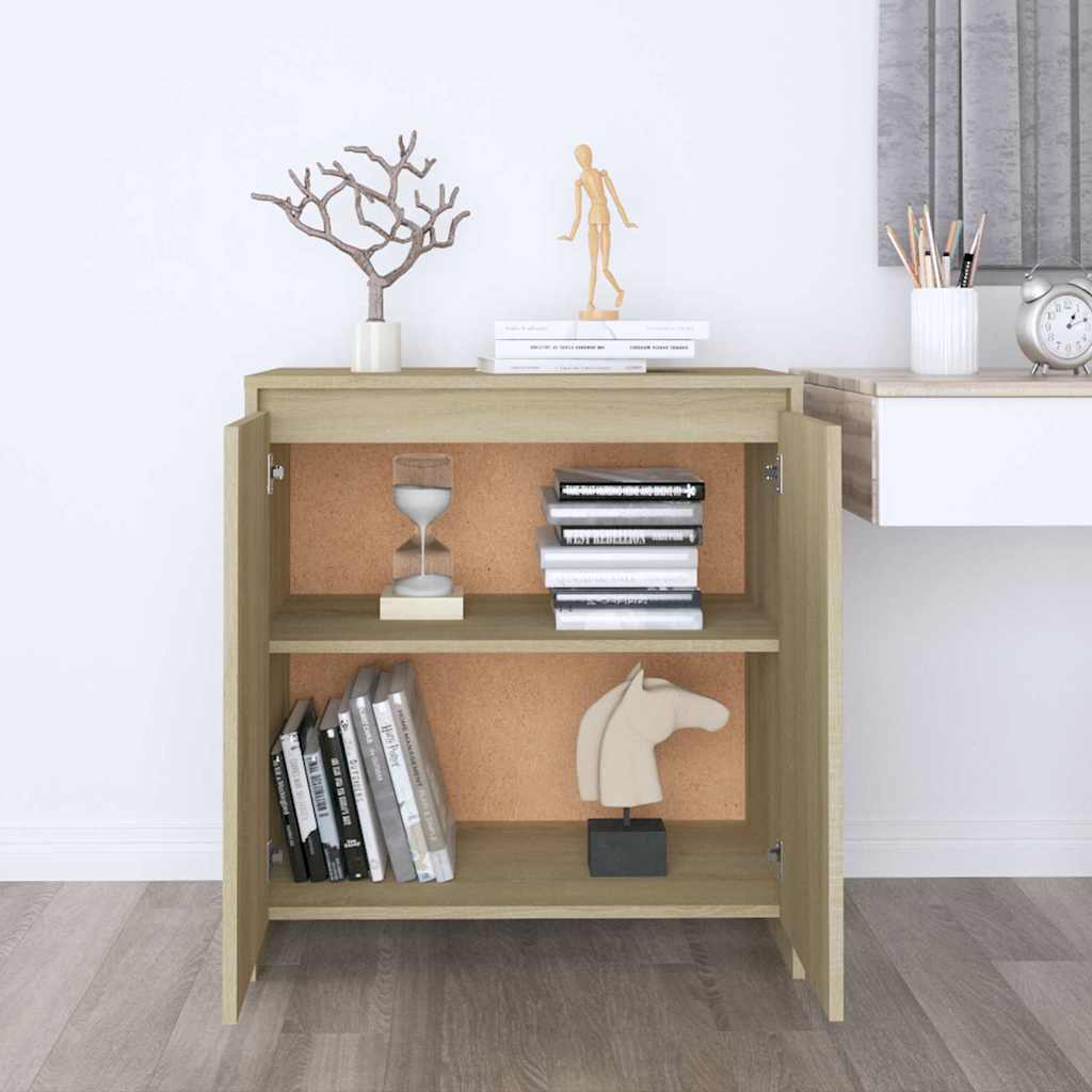 vidaXL Dressoir 70x41x75 cm bewerkt hout wit