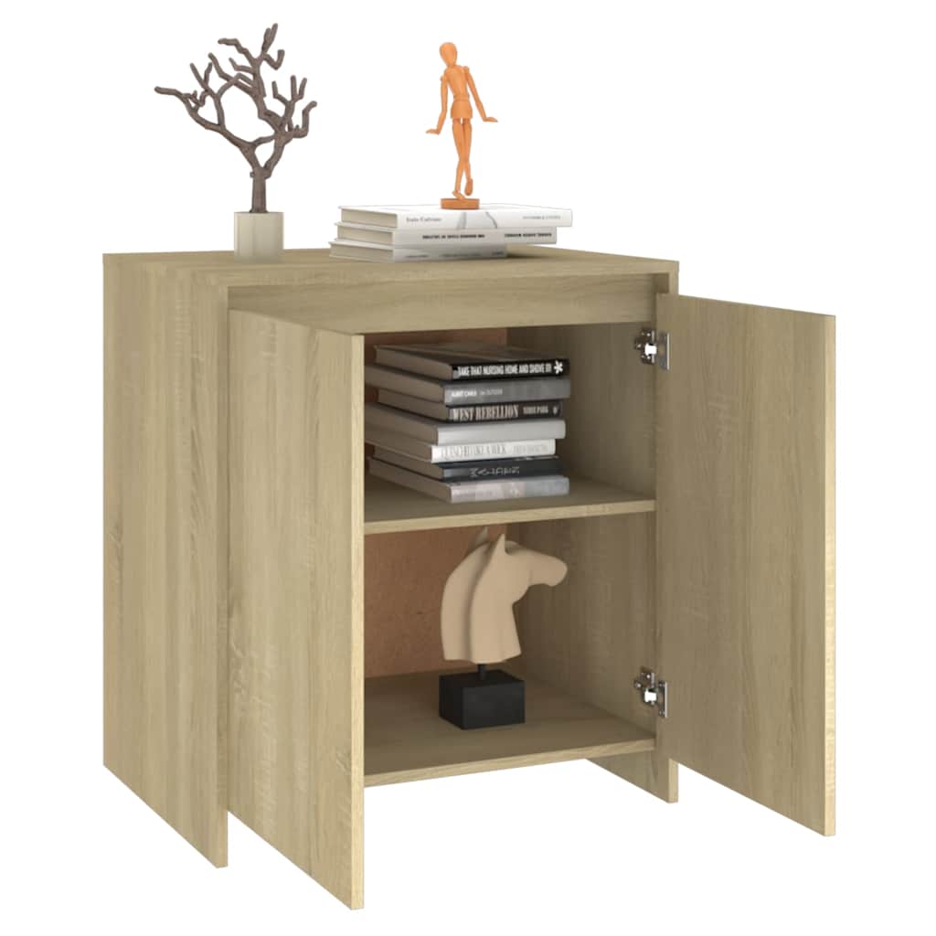 vidaXL Dressoir 70x41x75 cm bewerkt hout wit