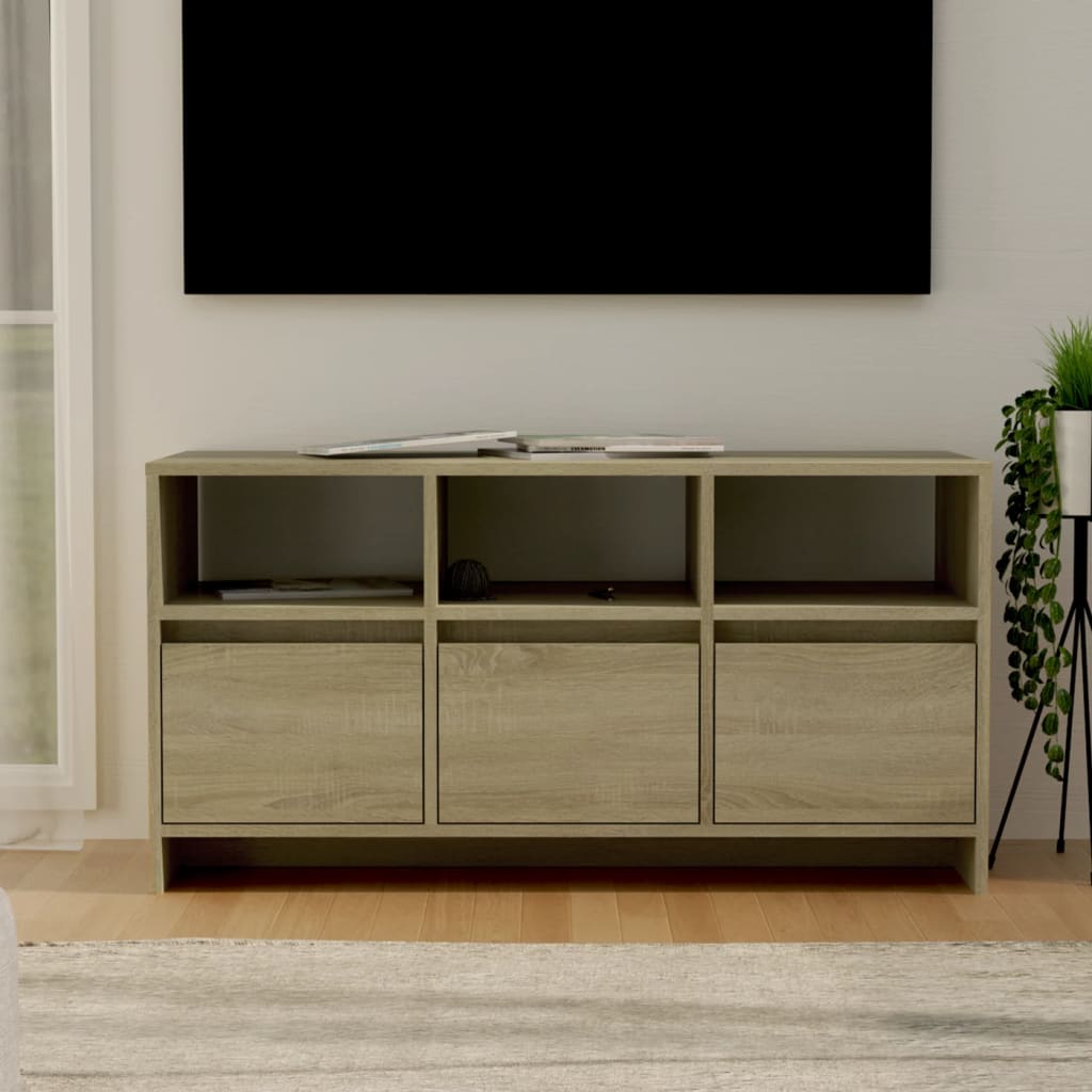 vidaXL TV Cabinet 102x37.5x52.5 cm Engineered Wood White
