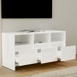 vidaXL TV Cabinet 102x37.5x52.5 cm Engineered Wood White