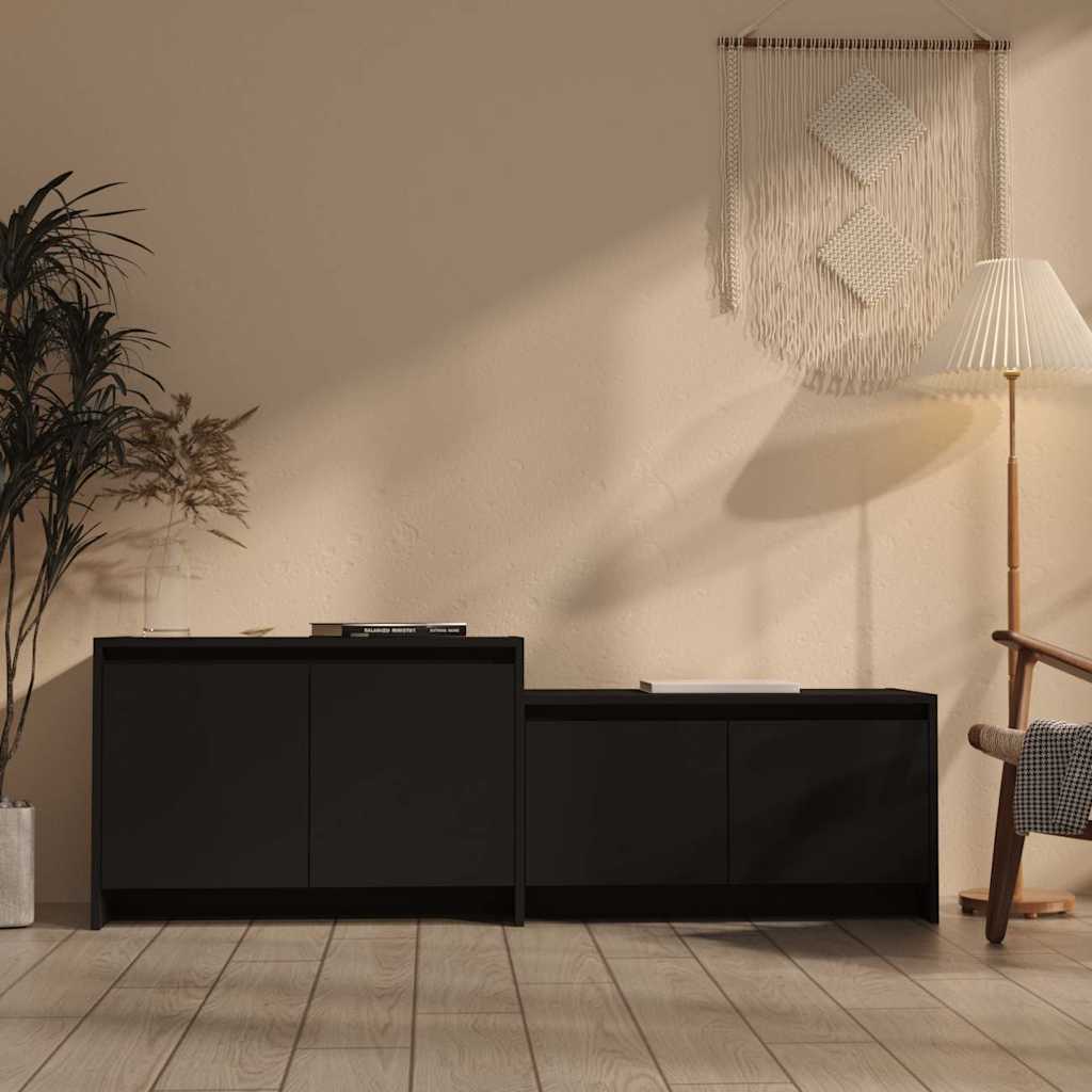 vidaXL Tv-meubel 146,5x35x50 cm bewerkt hout wit