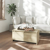 vidaXL Salontafel 90x50x41,5 cm bewerkt hout wit