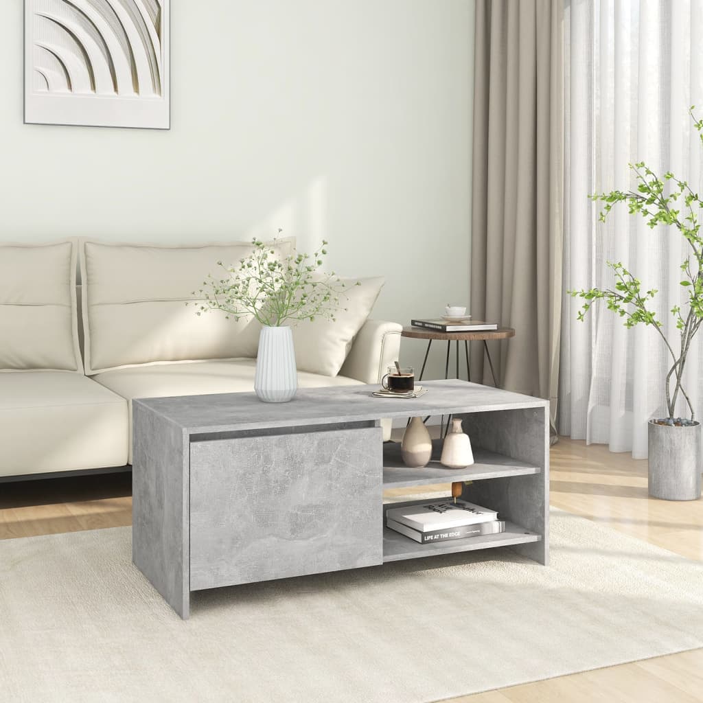 vidaXL Salontafel 102x50x45 cm bewerkt hout wit