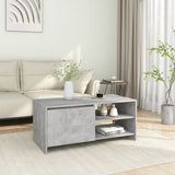 vidaXL Salontafel 102x50x45 cm bewerkt hout wit