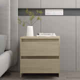 vidaXL Nachtkastje 45x34,5x44,5 cm bewerkt hout wit