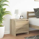 vidaXL Nachtkastje Oudhout 45 x 34 x 44,5 cm Bewerkt hout