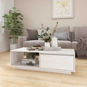 vidaXL Salontafel 110x50x33,5 cm massief vurenhout
