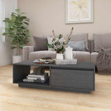 vidaXL Salontafel 110x50x33,5 cm massief vurenhout