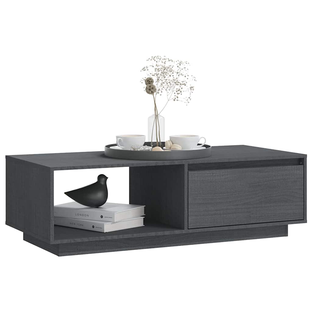 vidaXL Salontafel 110x50x33,5 cm massief vurenhout