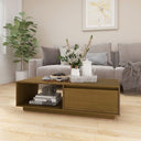 vidaXL Salontafel 110x50x33,5 cm massief vurenhout