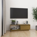 vidaXL Tv-meubel 110x30x33,5 cm massief grenenhout
