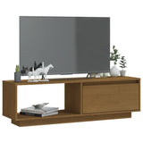 vidaXL Tv-meubel 110x30x33,5 cm massief grenenhout