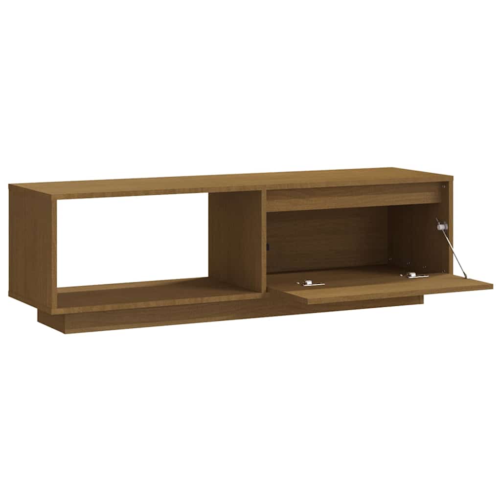 vidaXL Tv-meubel 110x30x33,5 cm massief grenenhout