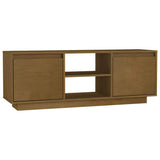 vidaXL TV Cabinet 110x30x40 cm Solid Acacia Wood