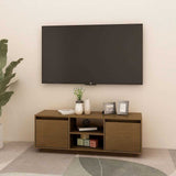 vidaXL TV Cabinet 110x30x40 cm Solid Acacia Wood