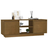 vidaXL TV Cabinet 110x30x40 cm Solid Acacia Wood